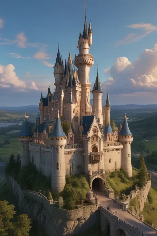 cartoon of castle
