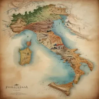 map of italy