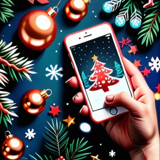 christmas background iphone aesthetic