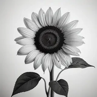 sunflower outline