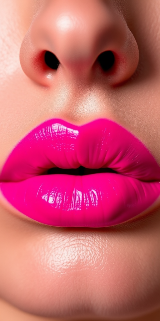 Neon pink lip stain "Electric Fuchsia" offering long-lasting, transfer-resistant color with a matte finish and intense pigmentation for a bold and vibrant look