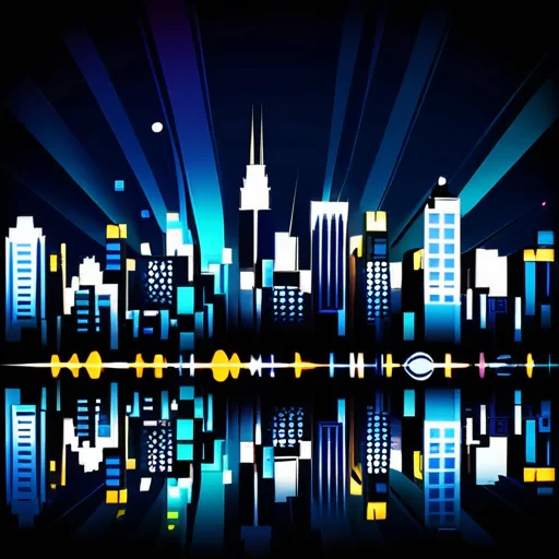 city lights background