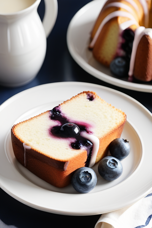 blueberry sour cream pound cake