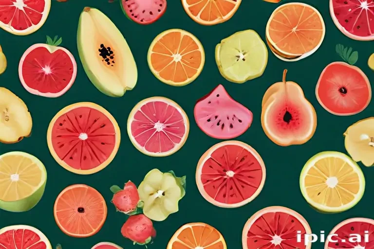 aesthetic fruit background