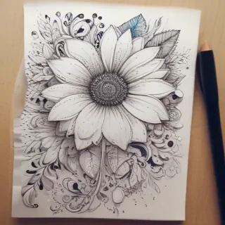 flower doodle art