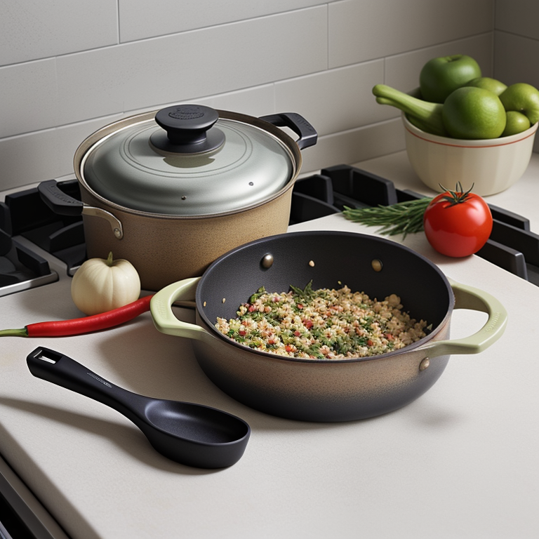ceramic saute pan with lid