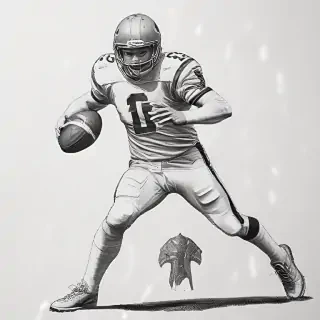 football drawing