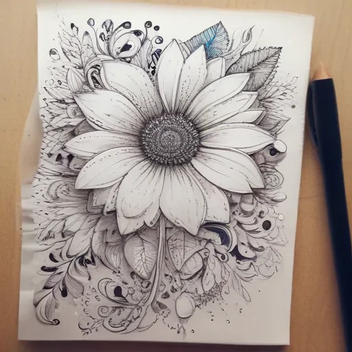flower doodle art
