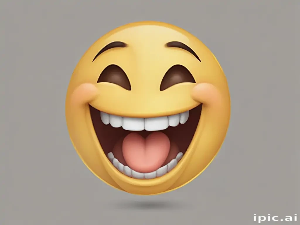 transparent laughing emoji