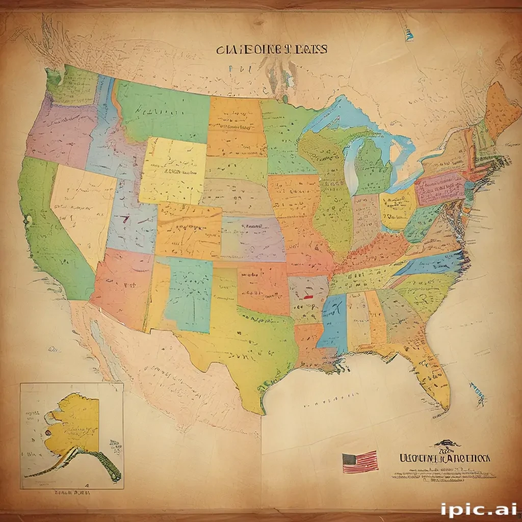 map united states