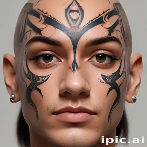 face tattoo png