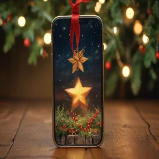 iphone simple christmas wallpaper