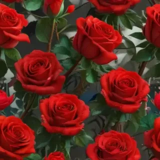 red roses aesthetic