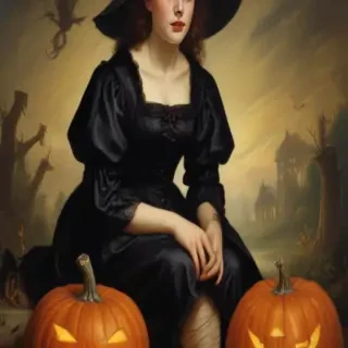 public domain vintage halloween art