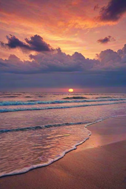 sunset on the beach backgrounds