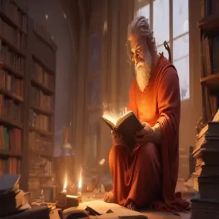 reading cartoon