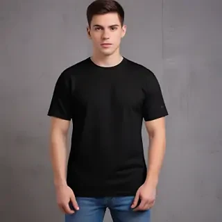 mockup tshirt black