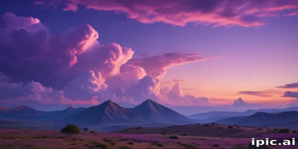 purple sky wallpaper