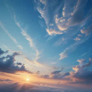 sky blue background