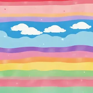 cute rainbow background