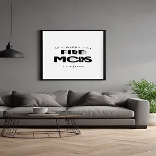 mockup wall art