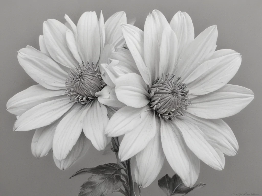 pencil drawing flowers