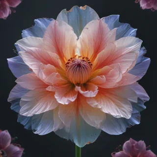 transparent flower outline