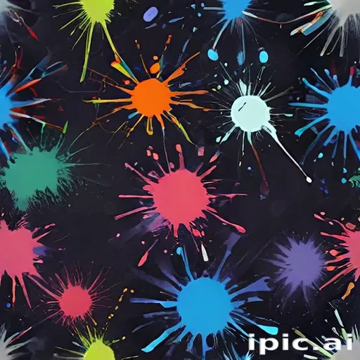 transparent paint splatter