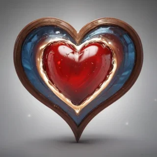 blurry heart