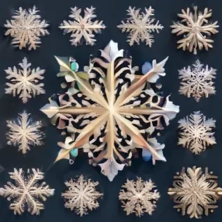 snowflake clipart free