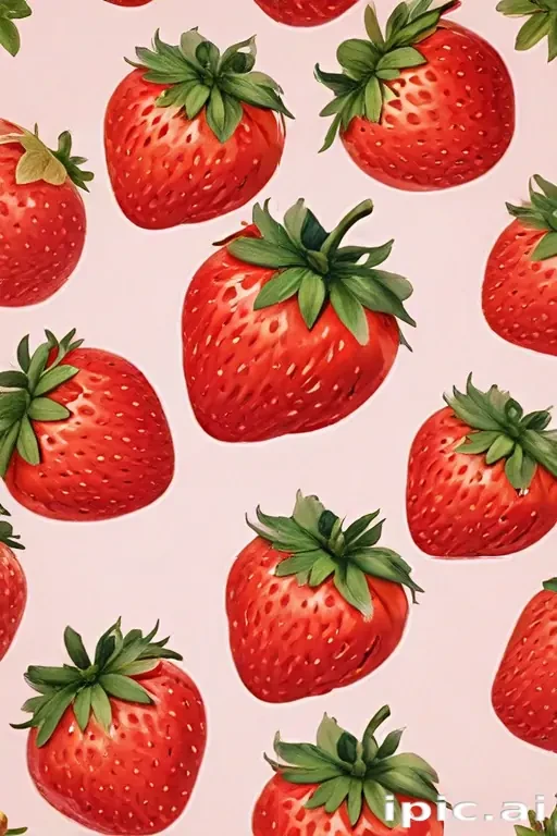 strawberry wallpaper aesthetic