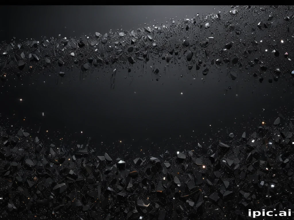 black background with glitter