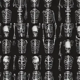 skeleton background