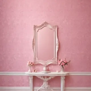 pink wall paper
