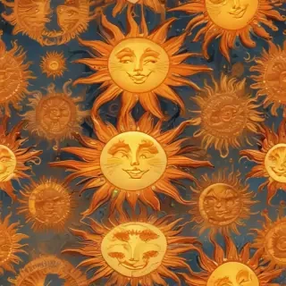 cartoon suns