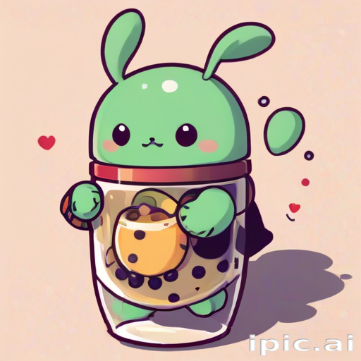 cute boba backgrounds