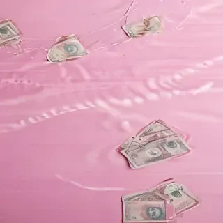 pink money background