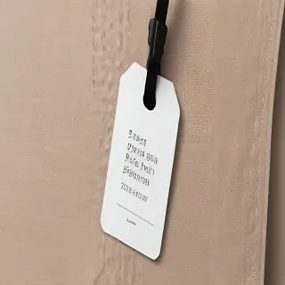 clothing tag mockup