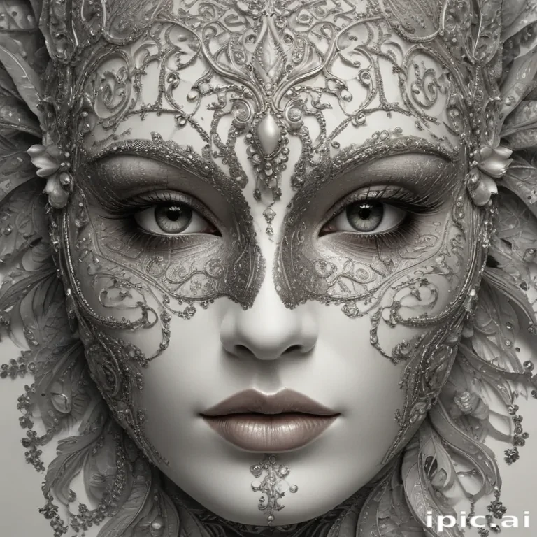 drawing of a mask