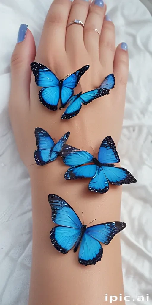 blue butterfly aesthetic