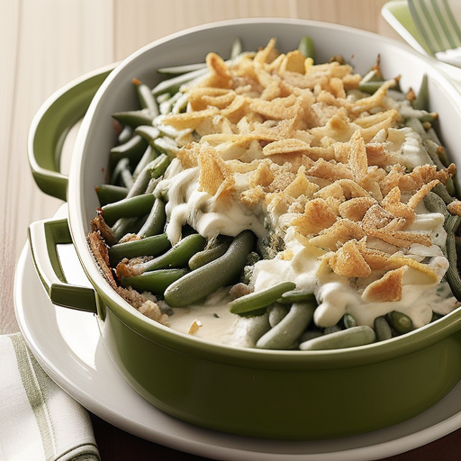 green bean casserole with cream cheese