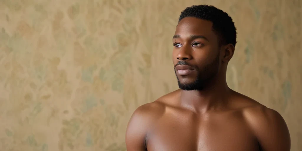 black male shirtless