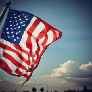 american flag aesthetic