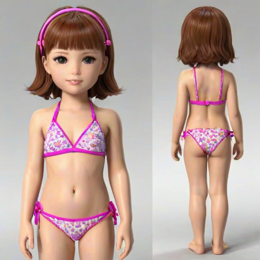 ai little girl bikini