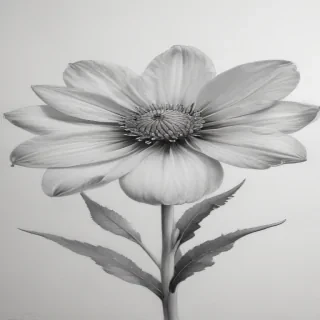 pencil drawings of flowers