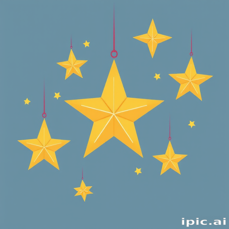 christmas stars clipart