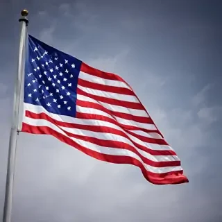 american flag waving png