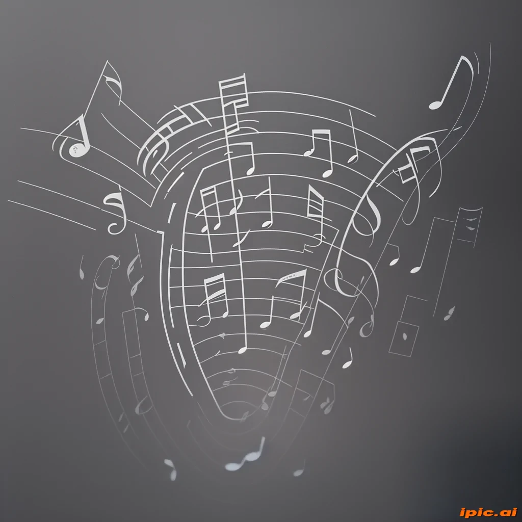 transparent music notes