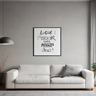 mockup wall art