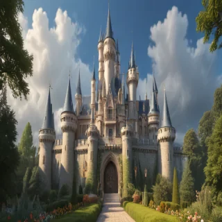 castle in cartoon